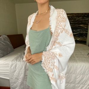 Bohemian cotton cover up